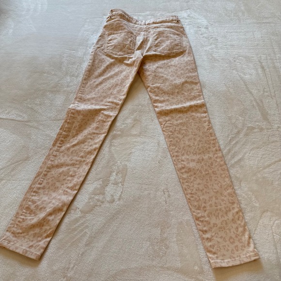 H&M Women's Size 6 Cheetah Leopard Print Skinny Jeans Pants Pink‎ - Picture 4 of 8